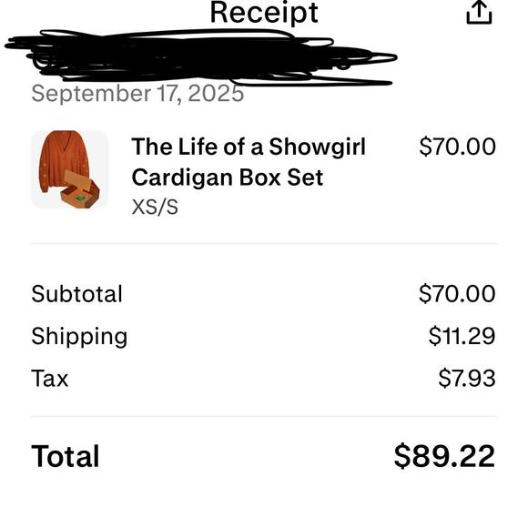 Taylor Swift TLOASG Cardigan Box Set Sealed Limited Edition XS/S | 2025 Release - Picture 8 of 8